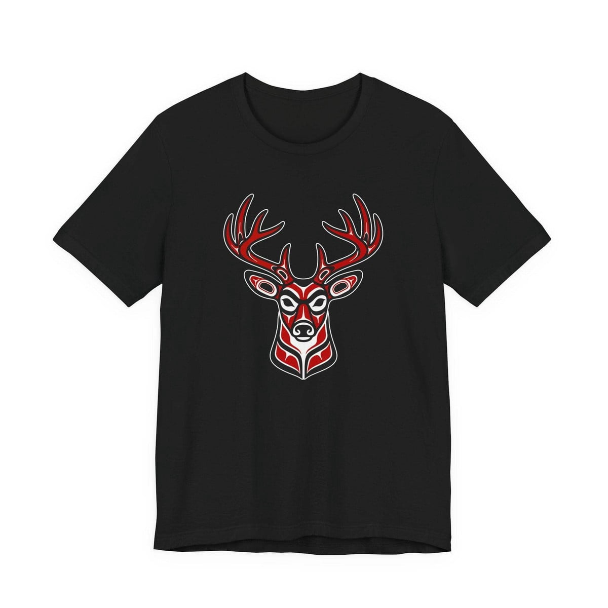Indigenous Red Deer Head Pacific Northwest Formline T-Shirt - Walmart.com