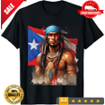 thumbnail image 1 of Indigenous Taino Man Warrior Puerto Rican Flag Caribbean T-Shirt Unisex S-5XL Hot Trending Shirt, Vintage Birthday Gift, LIMITED EDITION-TH63853, 1 of 2