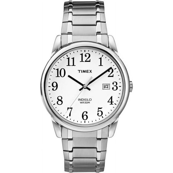 Indiglo by Timex Men's Wristwatch, Silver, WR30M