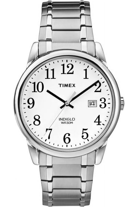 Indiglo by Timex Men's Wristwatch, Silver, WR30M