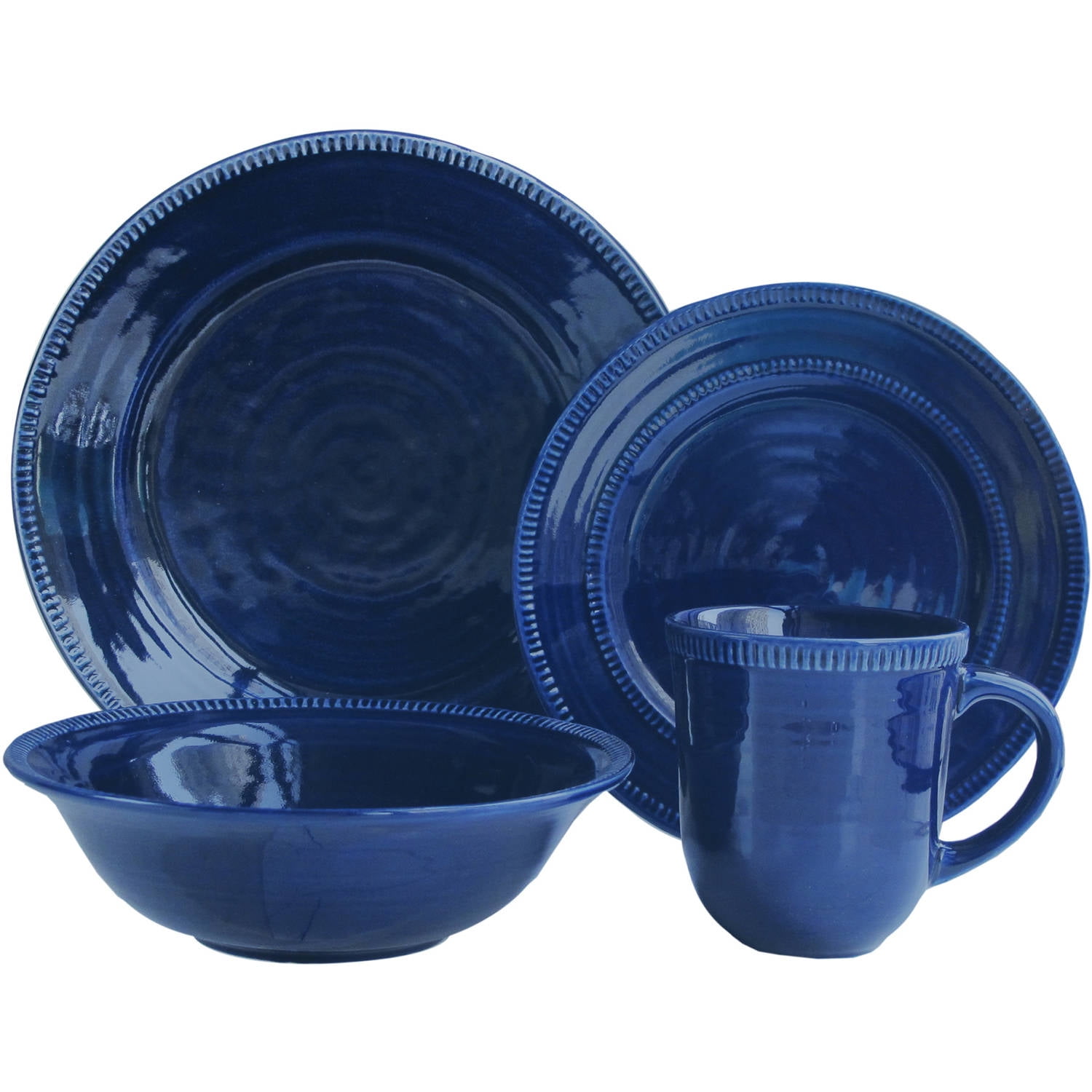 Indigo 16Piece Dinnerware Set
