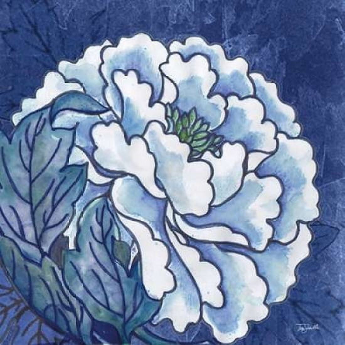 Indigo Asian Influence II Canvas Art - Tre Sorelle Studios (24 x 24)