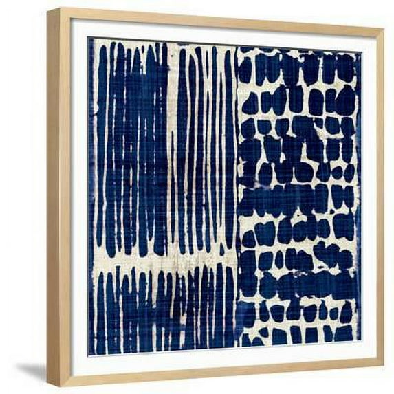 Indigo Batik III, Framed Art Print Wall Art by Wild Apple Portfolio Sold by Art.Com