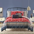 thumbnail image 1 of Indigo Bazaar Marbella 5-Piece Comforter Set, King, Red, 1 of 5