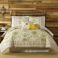 thumbnail image 1 of Indigo Bazaar Joanne Red/Yellow 5-Piece Reversible Comforter Set, Queen, 1 of 5