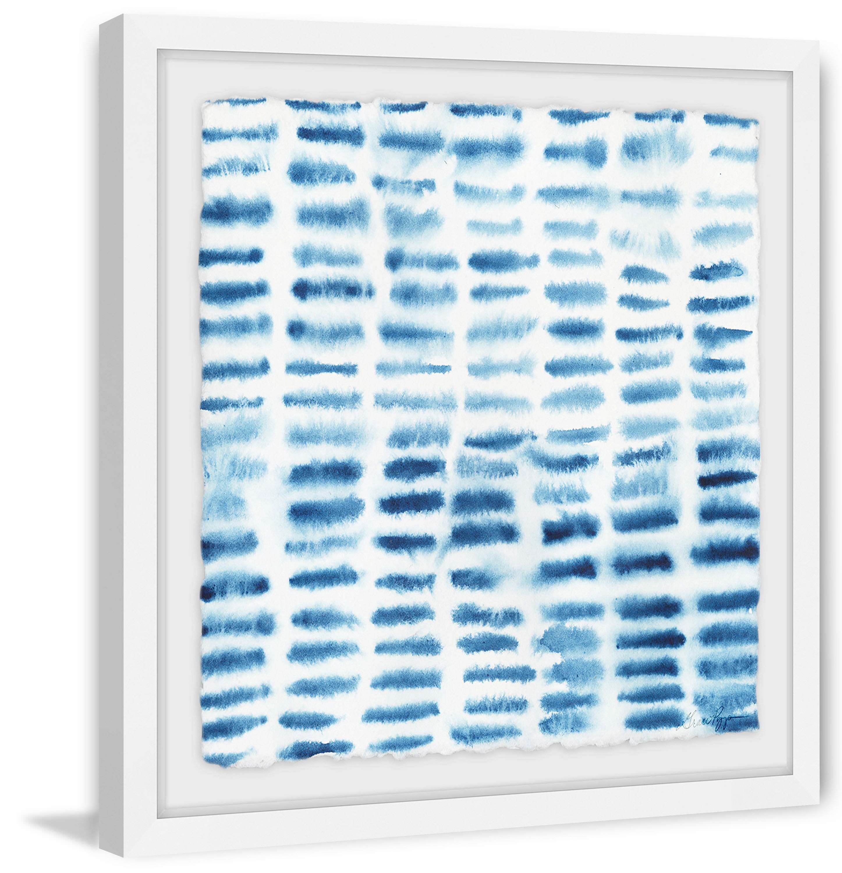 Indigo Bleed I Framed Painting Print