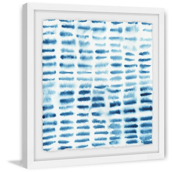 Indigo Bleed I Framed Painting Print