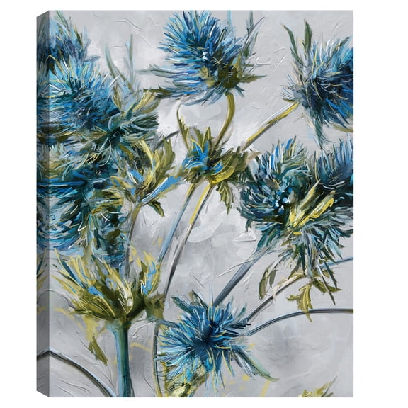 Indigo Blooms by Studio Arts Canvas Art Print