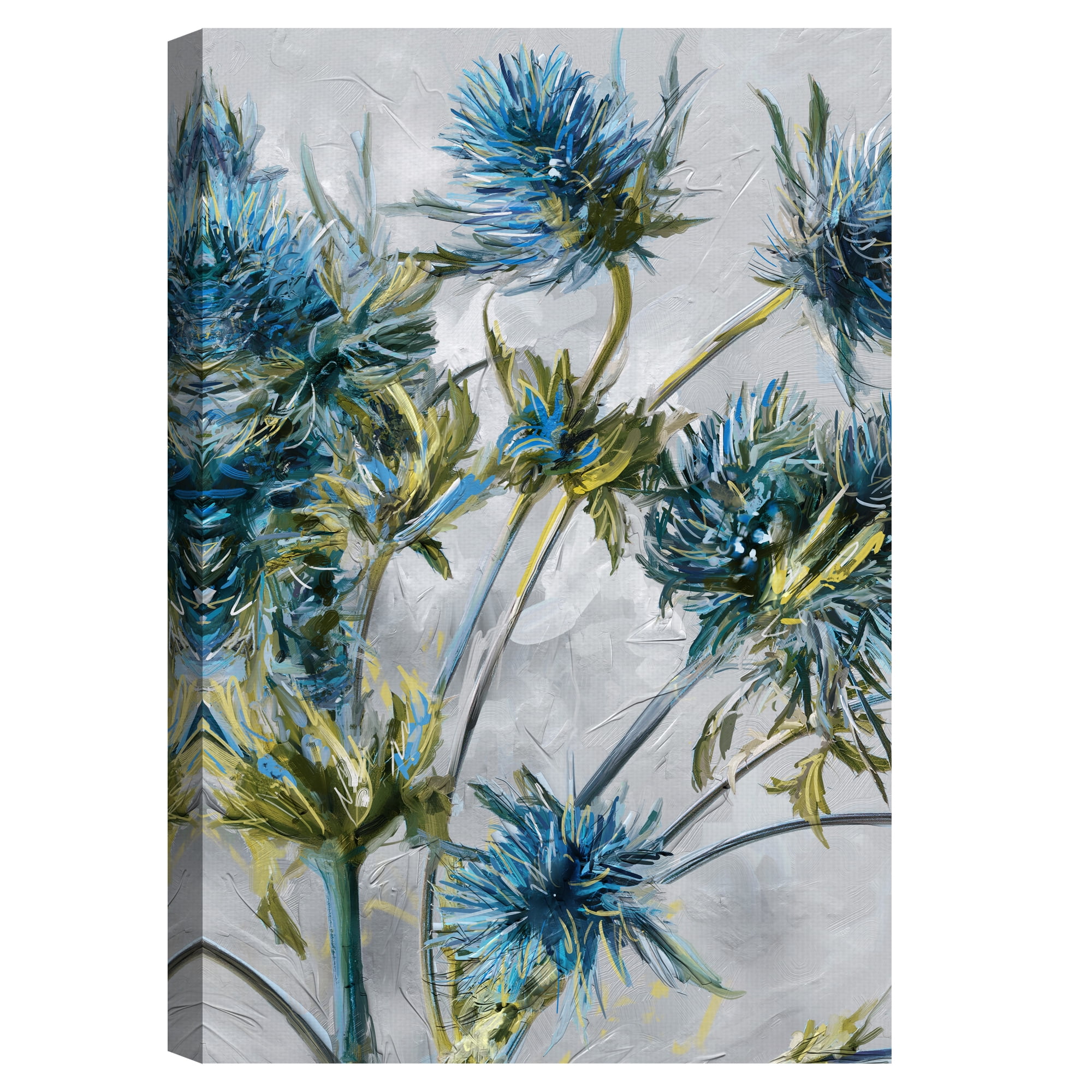 Indigo Blooms by Studio Arts Canvas Art Print