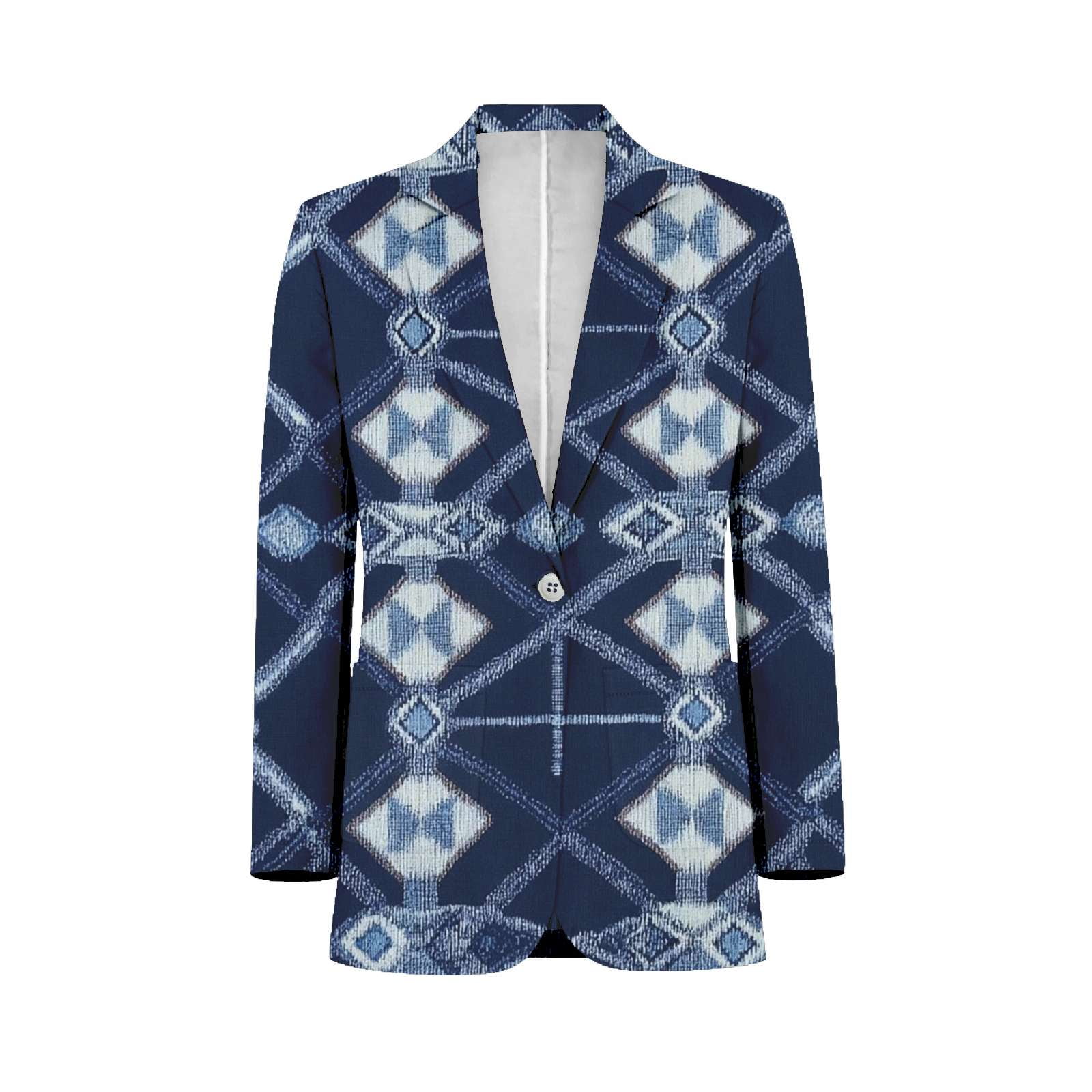 Mens Modern Fit Textured Suit Indigo Blue main image 1