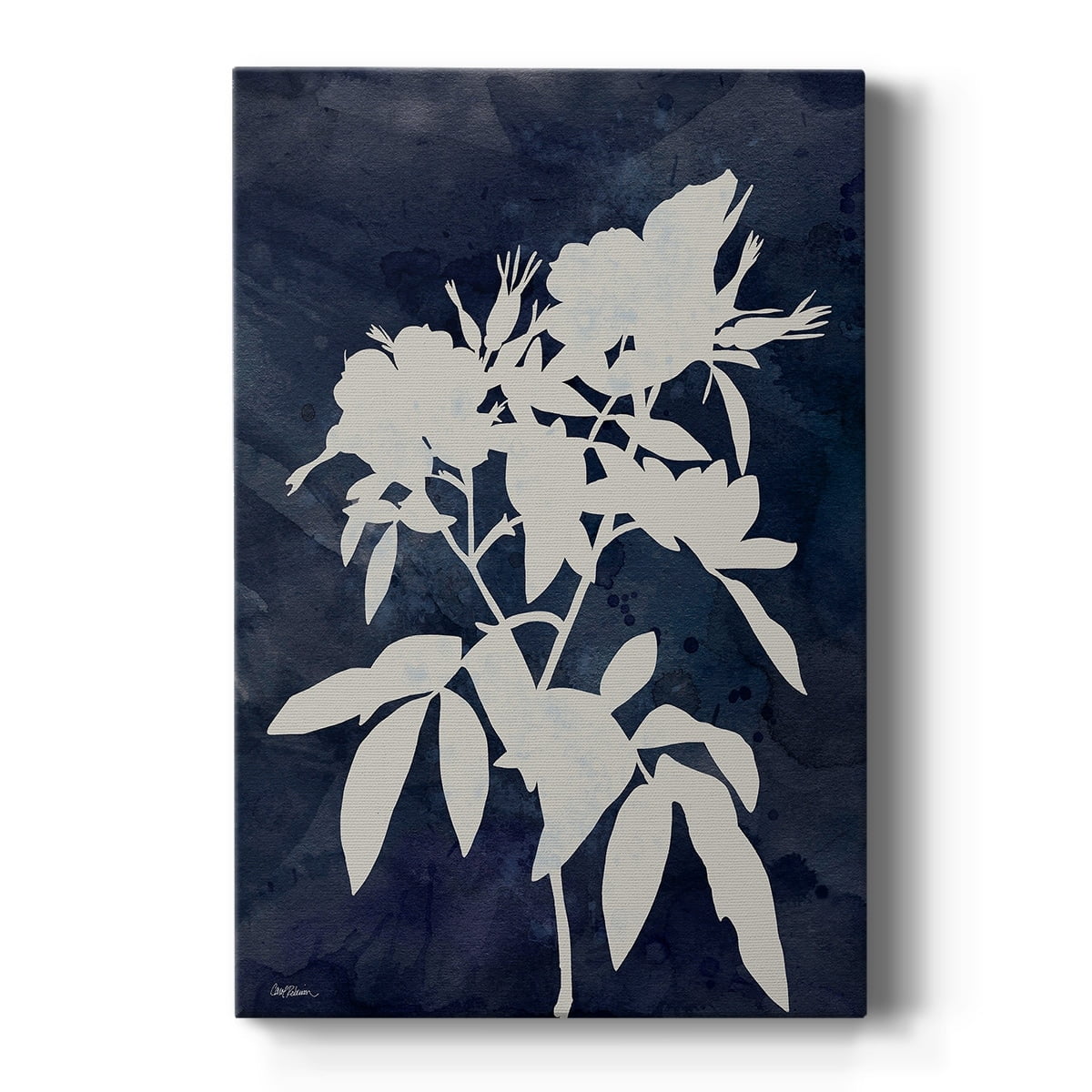 Indigo Botanical I Revisited Premium Gallery Wrapped Canvas - Ready to Hang