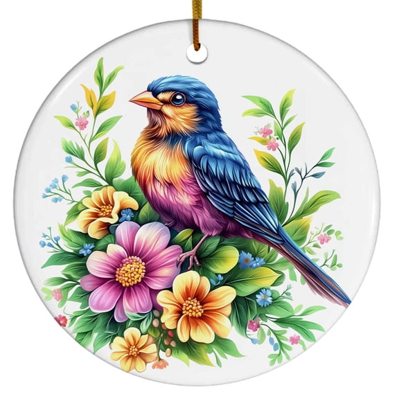 Indigo Bunting Ornament, Bird Ornament with Indigo Bunting Design, Ornament for Animal Lovers, Gift for Women, Men, Boys, Girls, Gift for Birthdays & Christmas, Christmas Ornament 2025