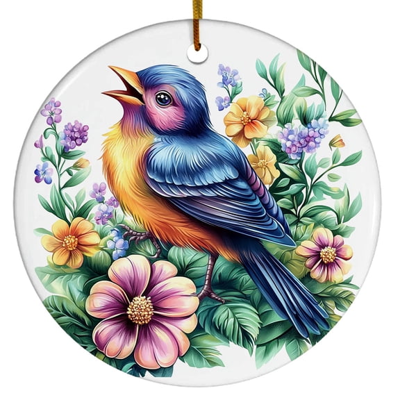 Indigo Bunting Ornament, Bird Ornament with Indigo Bunting Design, Ornament for Animal Lovers, Gift for Women, Men, Boys, Girls, Gift for Birthdays & Christmas, Christmas Ornament 2025