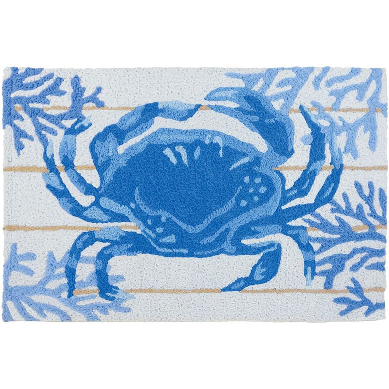 Indigo Crab Jellybean Accent Washable Rug 20