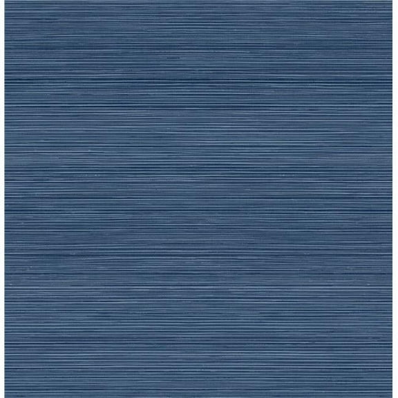 Indigo Crossweave Peel & Stick String Wallpaper, Blue