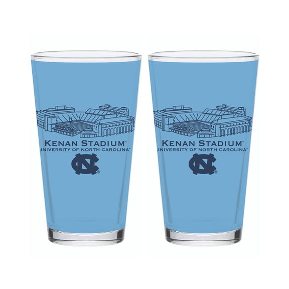 Indigo Falls North Carolina Tar Heels Core Stadium Pint Glass 2-Pack