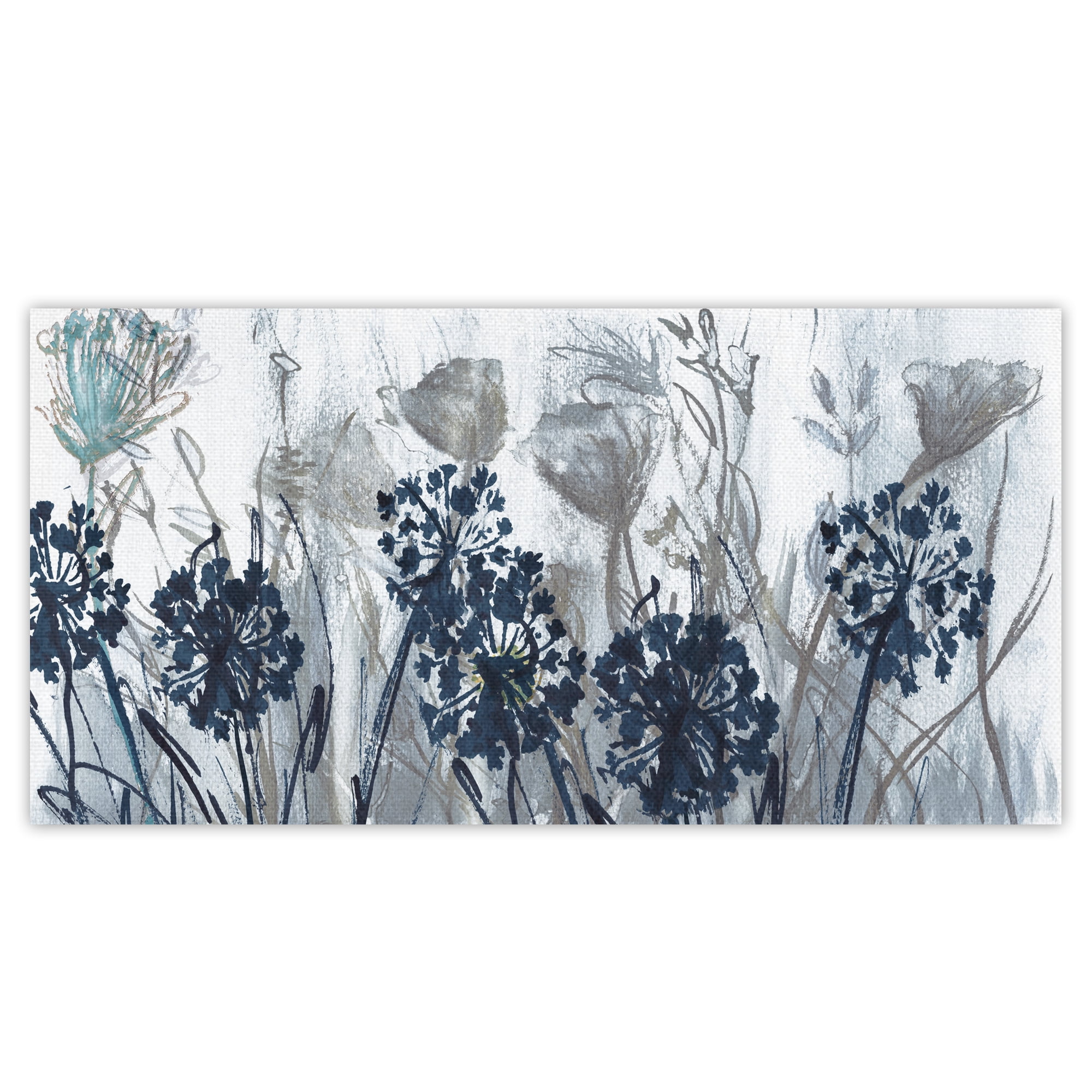 Indigo Field by Susan Jill Wrapped Canvas Art Painting Print