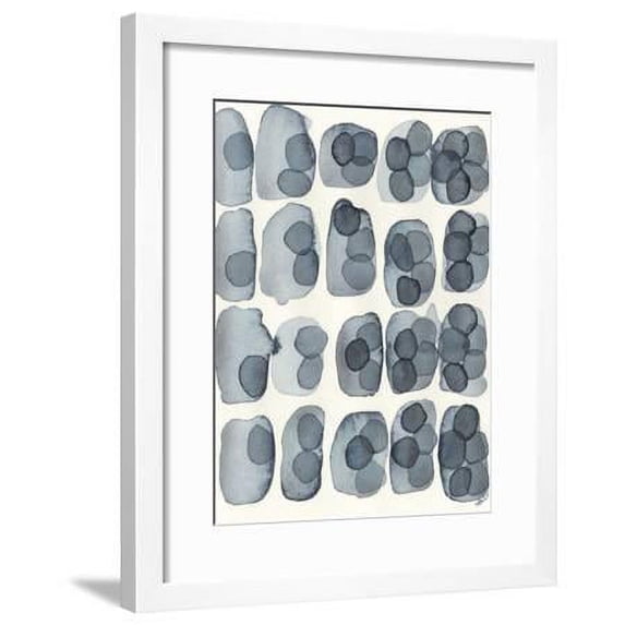 Indigo Five, Abstract Framed Art Print Wall Art by Nikki Galapon Sold by Art.Com