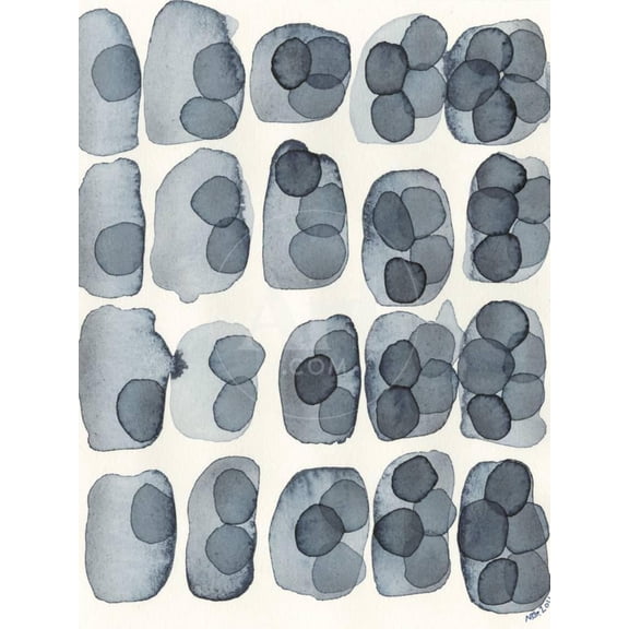 Indigo Five, Abstract Unframed Art Print Wall Art by Nikki Galapon Sold by Art.Com