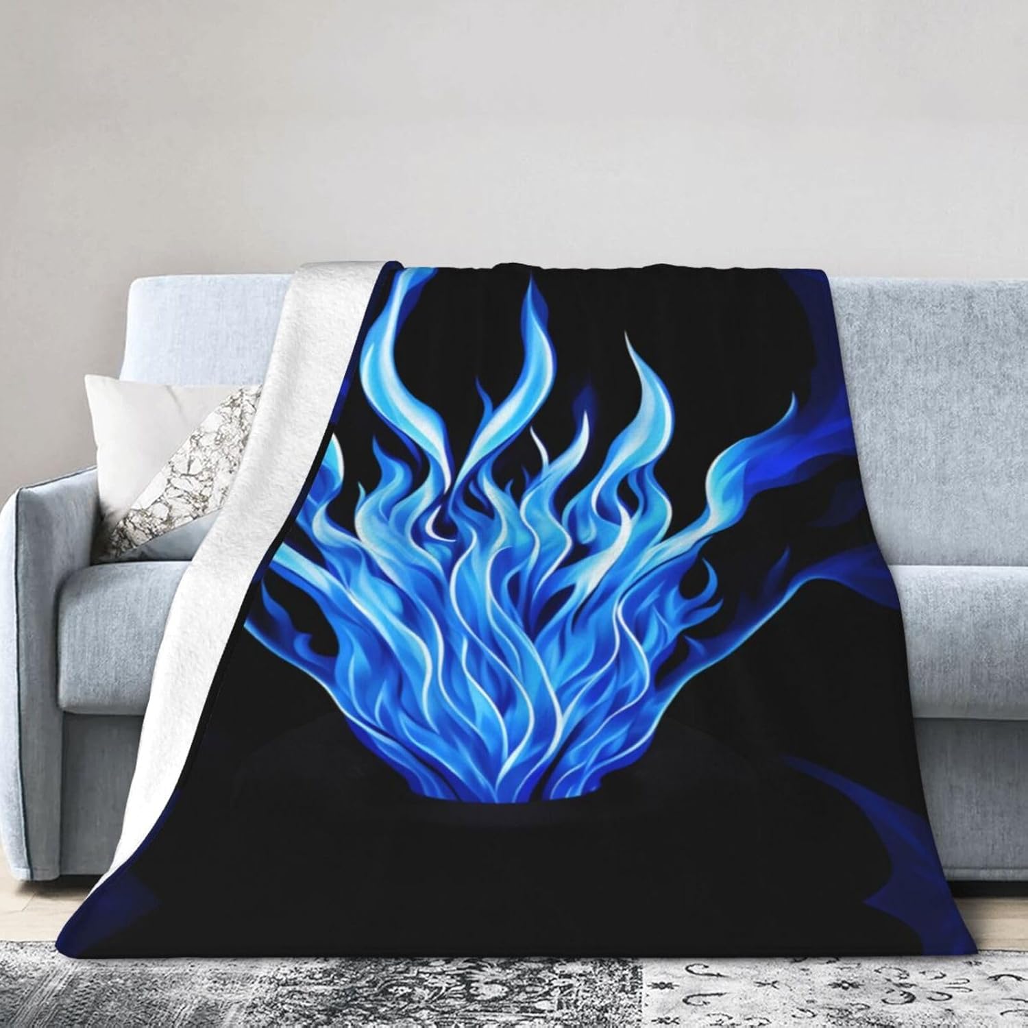 Indigo Flame UltraSoft Flannel Fleece BlanketPerfect for Bed,Sofa