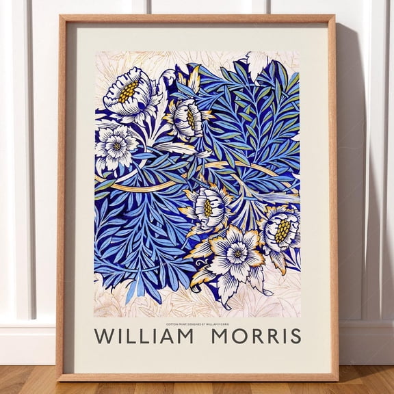 Indigo Floral Wall Art Blue And White Wildflower Print Vintage Botanical Poster Bold Nature-Inspired Decor For Bedroom Or Kitchen 28