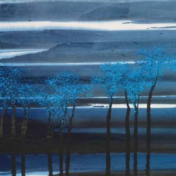 Indigo Forest II Poster Print by Llc Urban Pearl Collection (24 x 24)