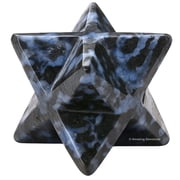 Indigo Gabbro Crystal Merkaba Star 0.75 Inches