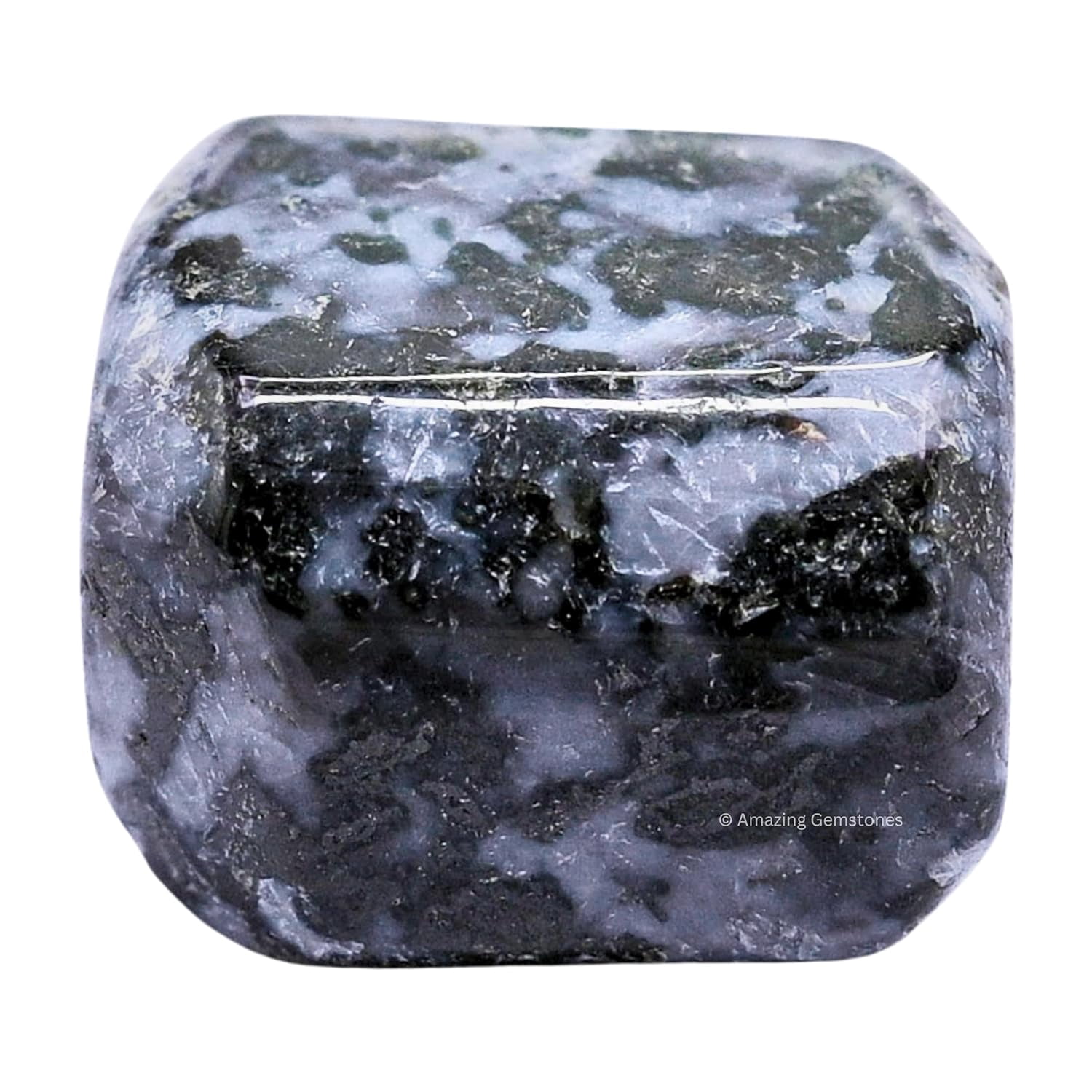 Model Indigo Rocks Indigo Gabbro Crystal Tumbled Stones Polished Rocks (1 OZ) - Walmart.com