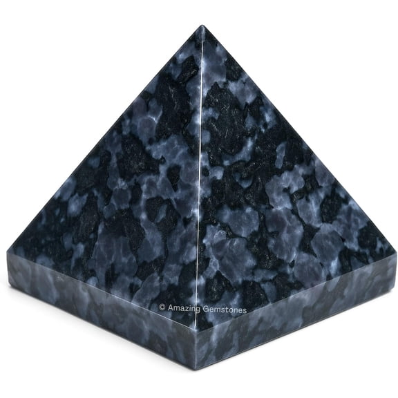 Indigo Gabbro Pyramid Crystal Healing Stones - 1" Inch