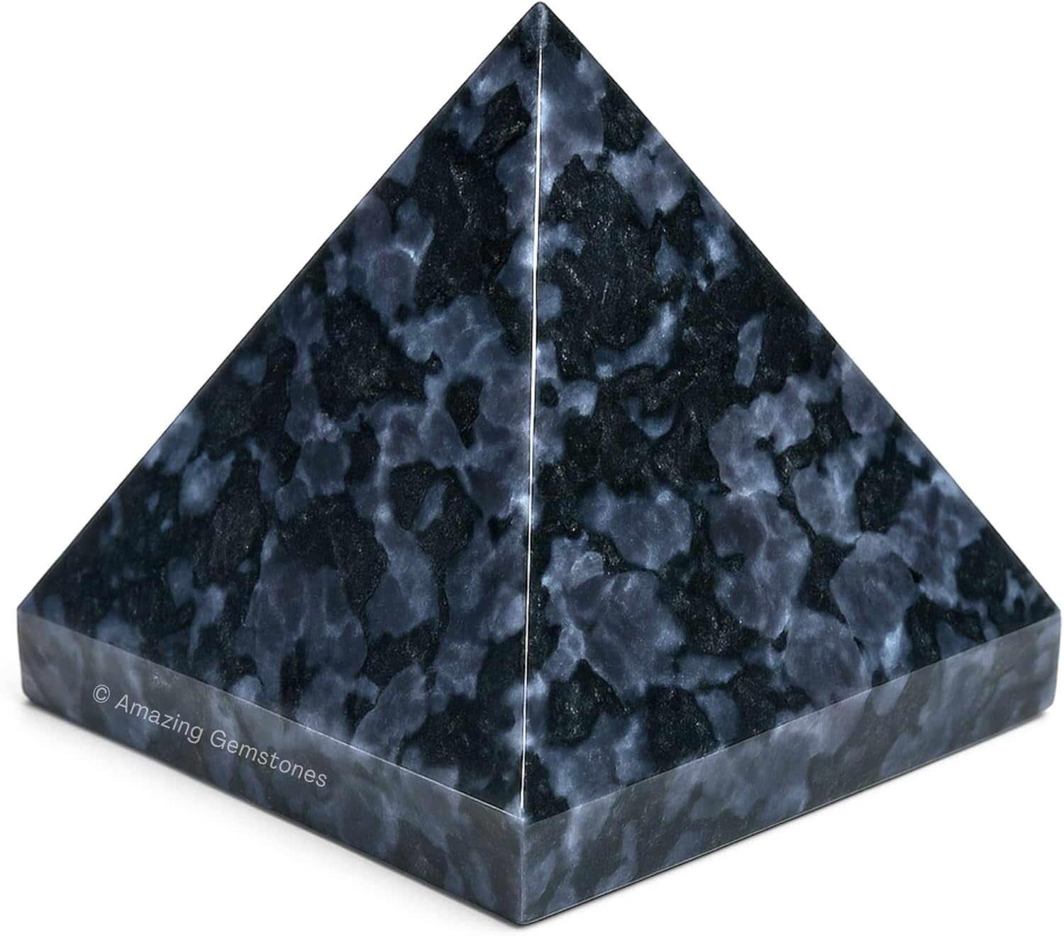 Indigo Gabbro Pyramid Crystal Healing Stones - 2