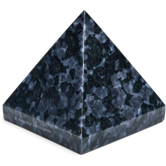 Indigo Gabbro Pyramid Crystal Healing Stones - 2" Inch