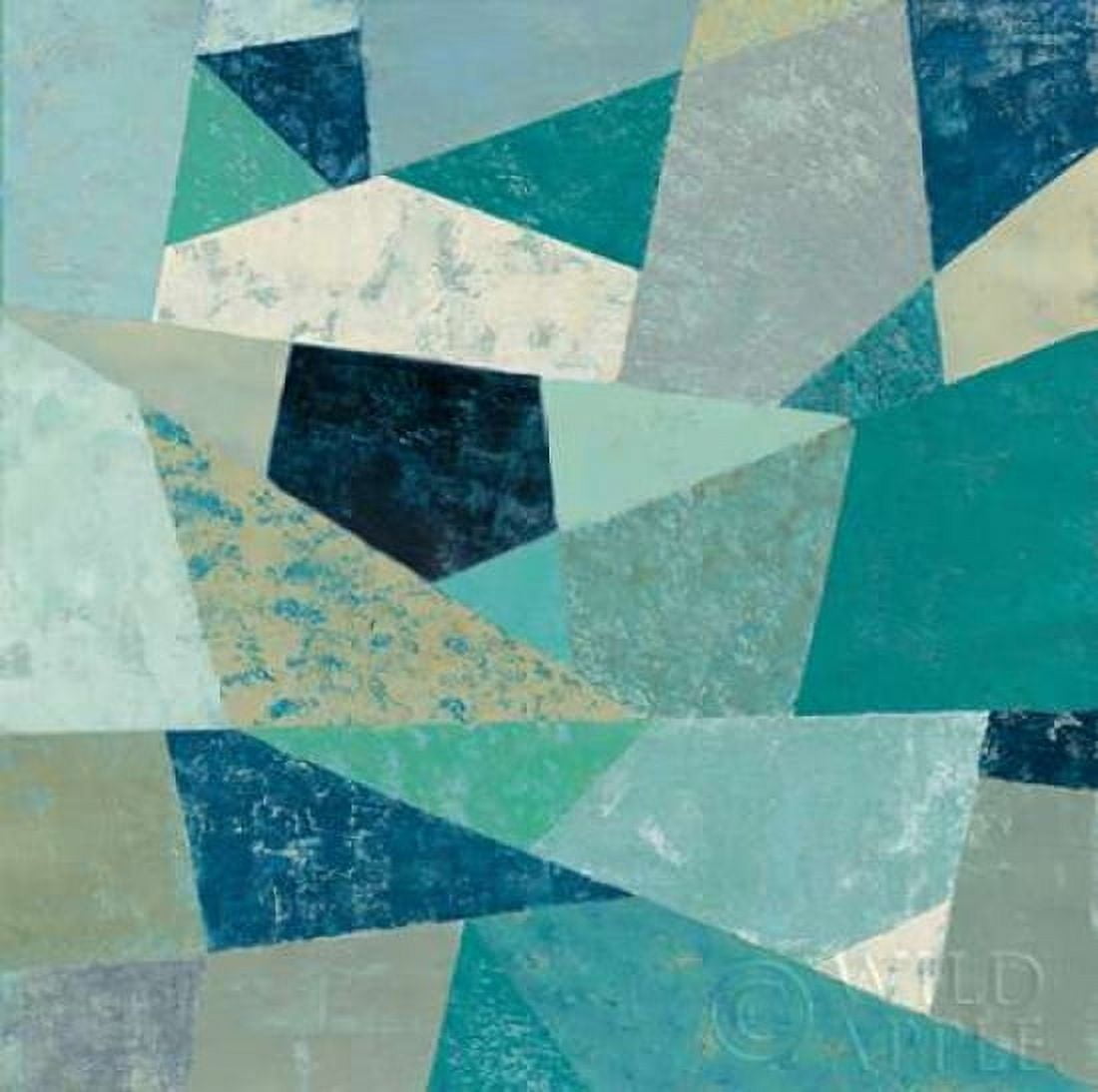 Indigo Geo Metric II Canvas Art - Silvia Vassileva (24 x 24)
