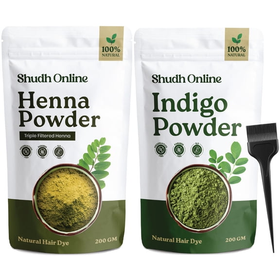 Indigo & Henna Powder Combo Hair Color - 14 Oz (7 Oz Each)