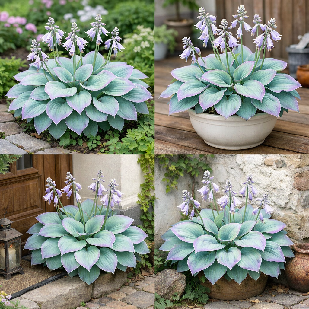 Indigo Hosta-Bulbs For Planting-Premium Garden Stakes Perfect for
