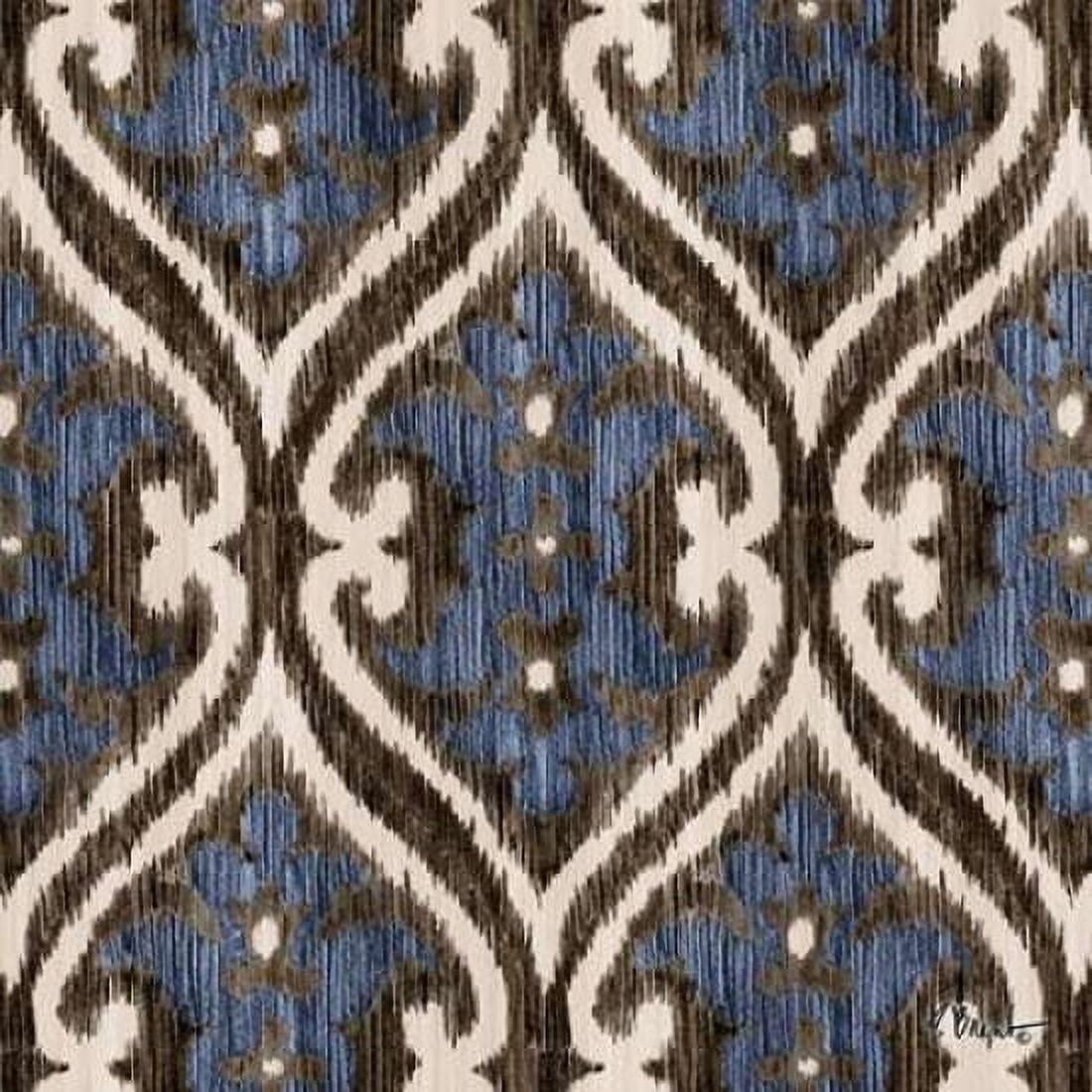 Indigo Ikat IV Canvas Art - Paul Brent (24 x 24)