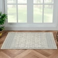 thumbnail image 1 of Indigo Ink Contempo Diamond Bohemian Grey Geometric Indoor Area Rug, 2' x 3', Machine Washable, 1 of 5