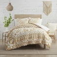 thumbnail image 1 of Indigo Ink Panther 3-Piece Panther Gold Boho Medallion Comforter Set, King, 1 of 5