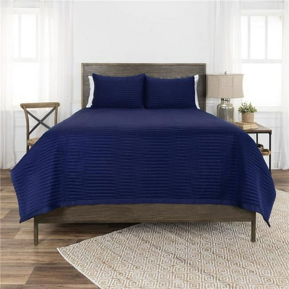 Indigo King Size Microfiber 300 Thread Count Machine Washable Down Alternative Comforter