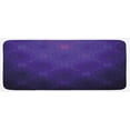 thumbnail image 1 of Indigo Kitchen Mat, Geometric Circles Tile Like Detailed Image with Inner Details and Lines, Plush Decorative Kitchen Mat with Non Slip Backing, 47" X 19", Purple and Magenta Blue, by Ambesonne, 1 of 1