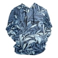 thumbnail image 1 of Indigo Leaf Art Prints Men’s Hoodies Sweatshirt Fleece Jackets Long Sleeve Sweatshirts, 1 of 5
