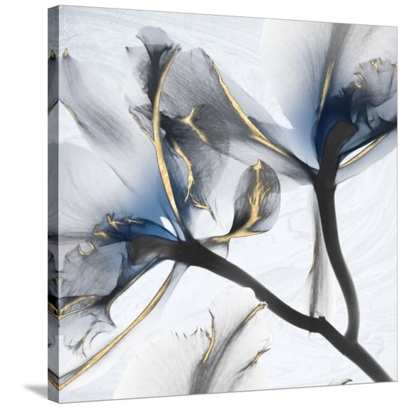 Indigo Luster Marble 2 Stretched Canvas Print by Albert Koetsier, 30" x 30", Sold by Art.com