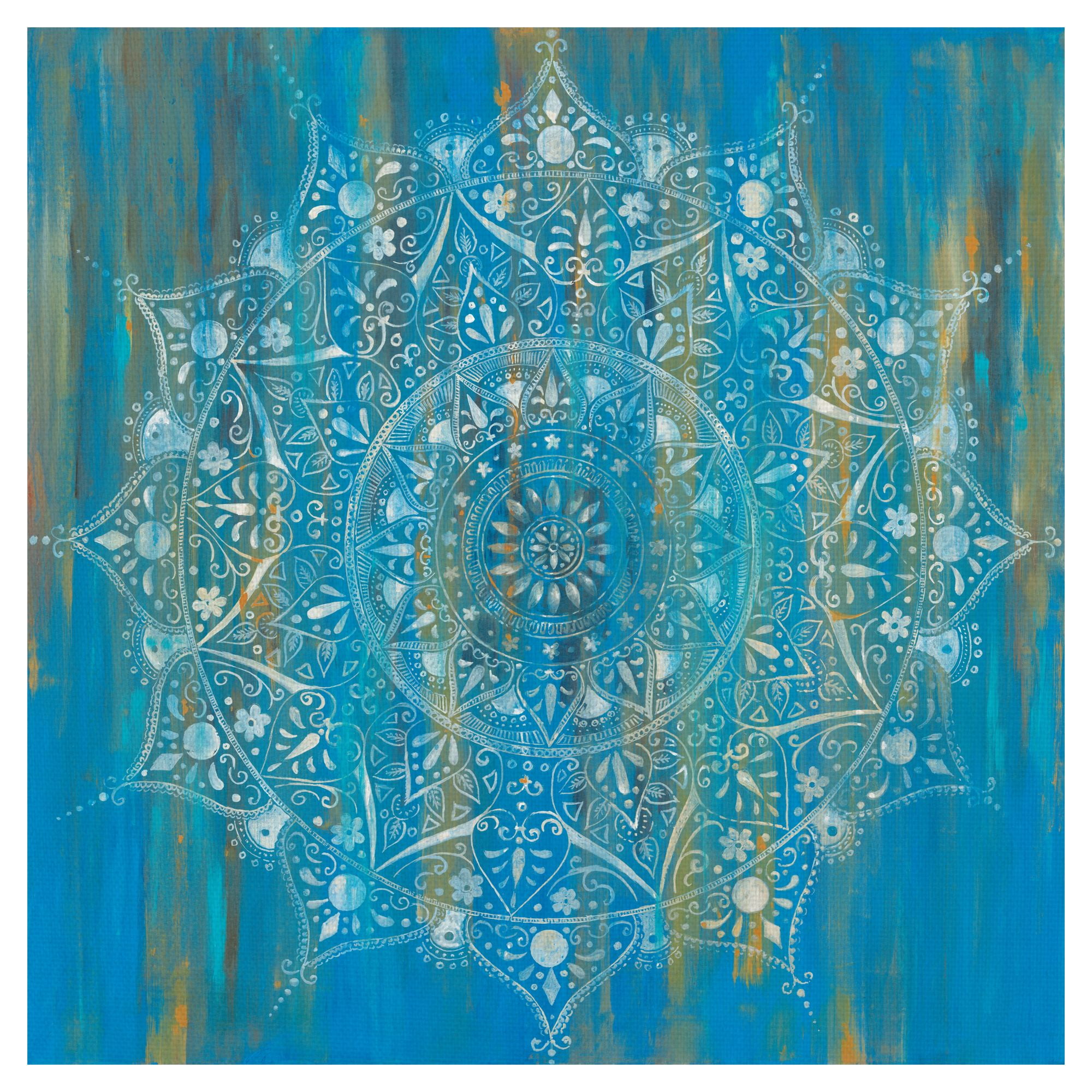 Indigo Mandala by Willowbrook Fine Art Canvas Art Print