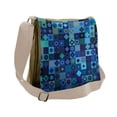 thumbnail image 1 of Indigo Messenger Bag, Play Cards Theme Design, Unisex Cross-body, by Ambesonne, 1 of 2