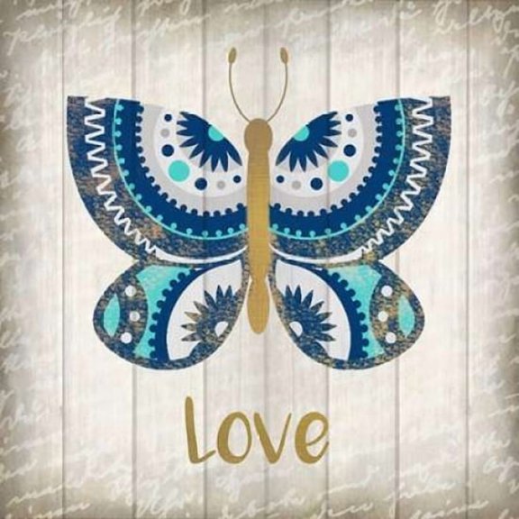Indigo Native Love Poster Print by Kimberly Allen (24 x 24)