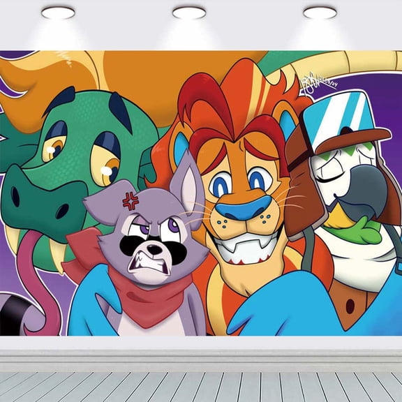 Indigo Park Party Supplies Background Backdrop Taspestry Banner Poster Decor Decorations