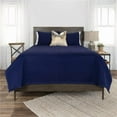 thumbnail image 1 of Indigo Queen Size Microfiber 300 Thread Count Machine Washable Down Alternative Comforter, 1 of 1