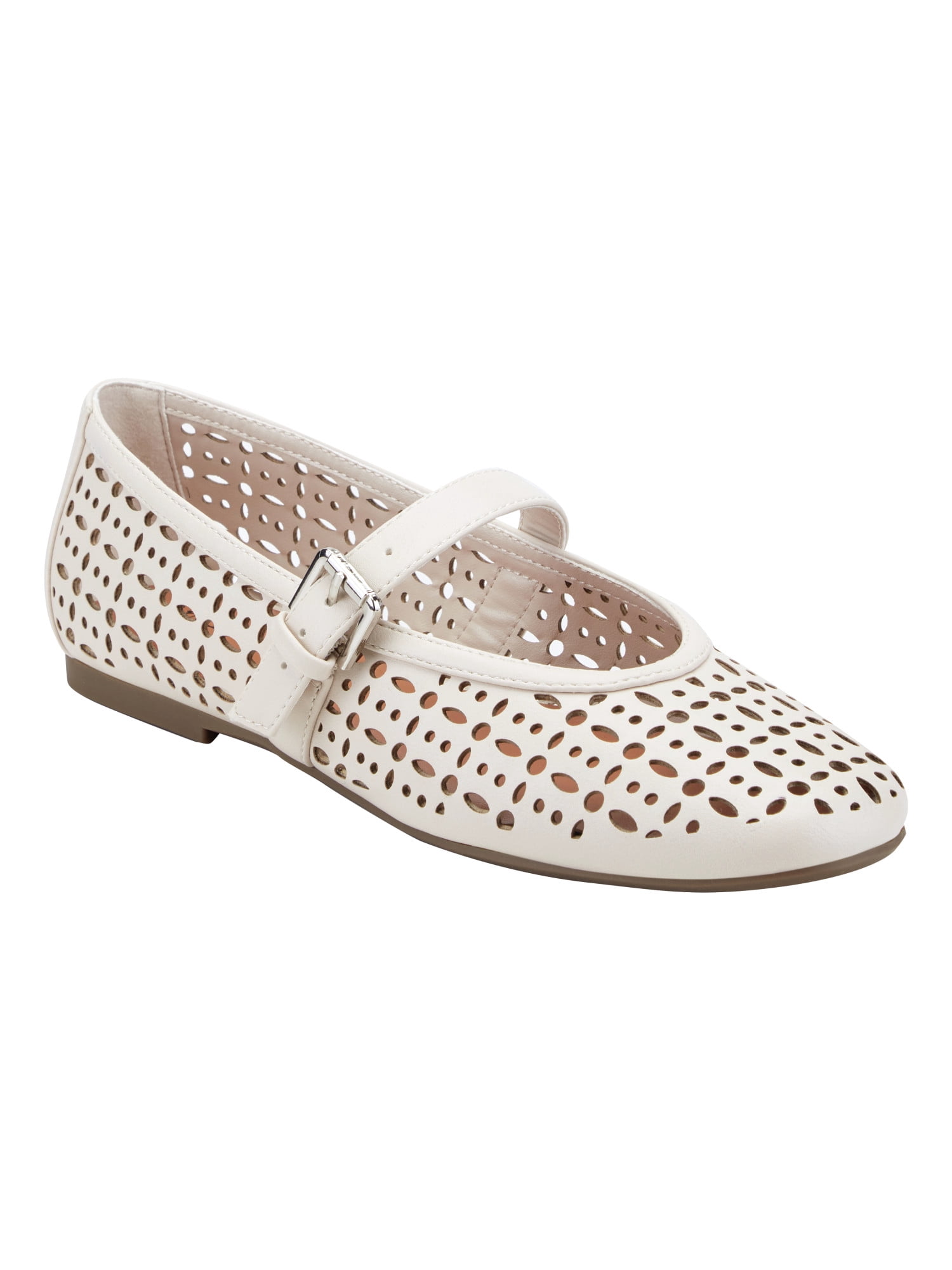indigo rd Women's Dottey Perforated Mary Jane Flat