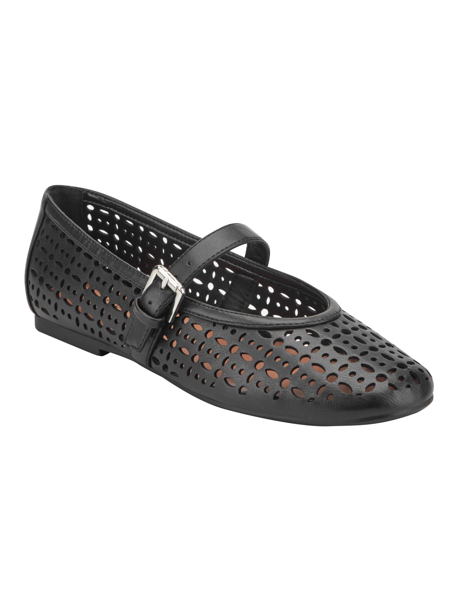 indigo rd Women's Dottey Perforated Mary Jane Flat