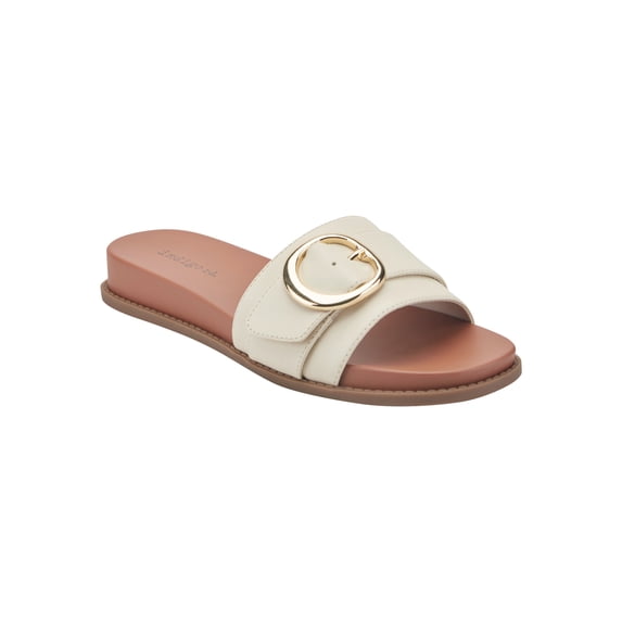 indigo rd Women's Tresa Slide On Footbed Buckle Sandal