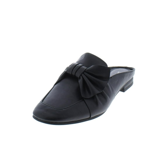 Indigo Rd. Womens Maggie Leather Square Toe Mules, Black, Size 7.5